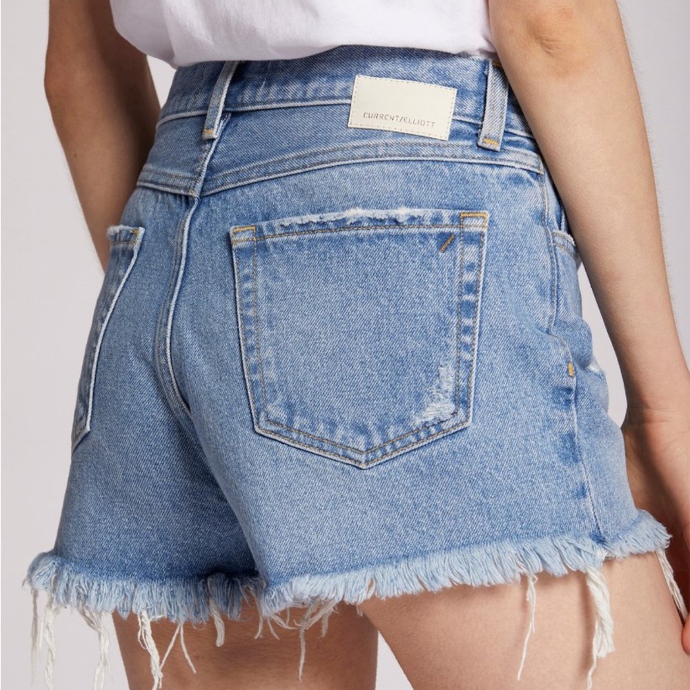 NWT Current/Elliott the escapade mid rise Jean shorts size 28